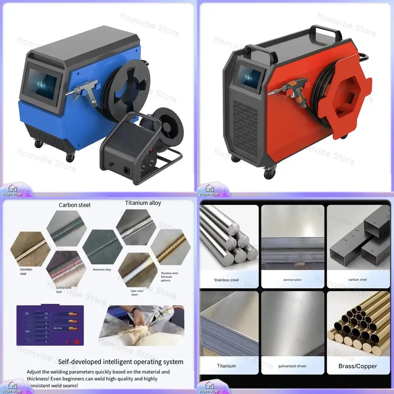 Industrial Handheld Laser Welder - Mesin Las Laser Berpendingin Udara Empat-dalam-Satu