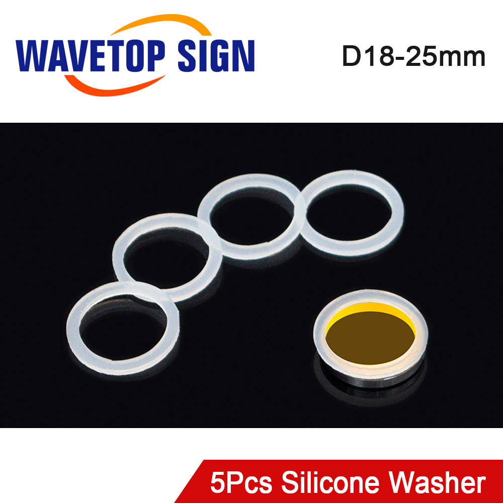 Co2 Laser Mirror - WaveTopSign 5 buah/lot pencuci silikon 18/19/20/25mm