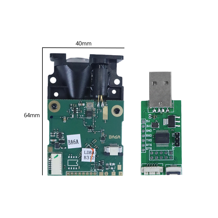 Industrial Laser Measuring Device - Chip Sensor Optik 20HZ Pengukur Jarak
