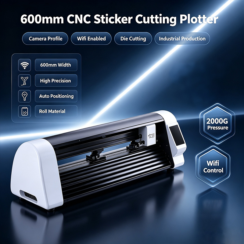 Industrial Laser Machines - Mesin Pemotong Stiker Laser CNC 600mm,