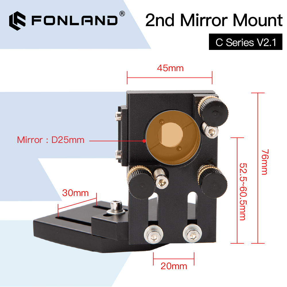 FONLAND CO2 Hitam Kedua Laser  - Co2 Laser Mirror ulasan dan harga