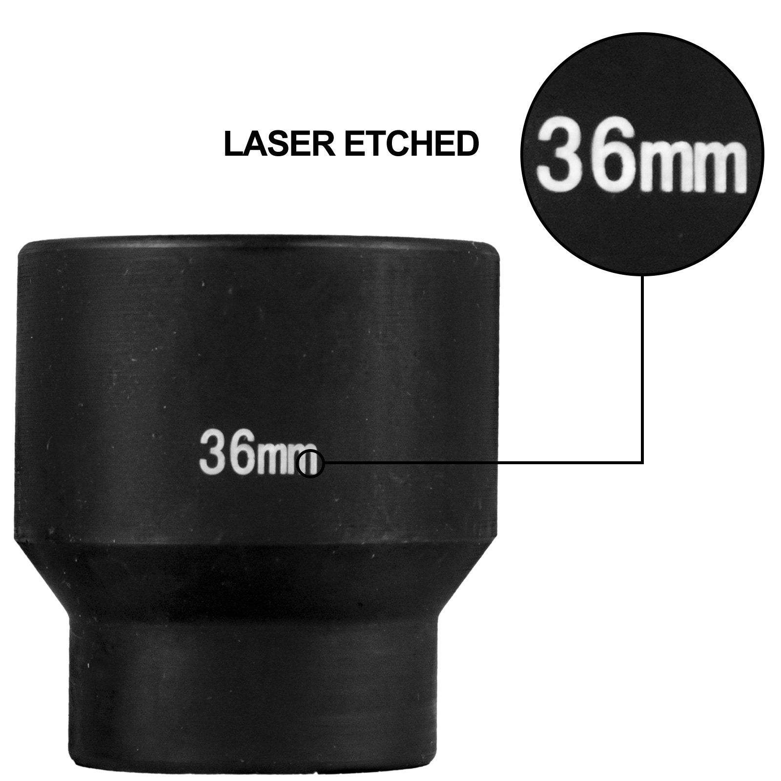 Set Soket Impact Metrik, Baja  - Industrial Laser Etching ulasan dan harga